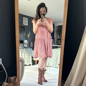 Red and White Summer Dress